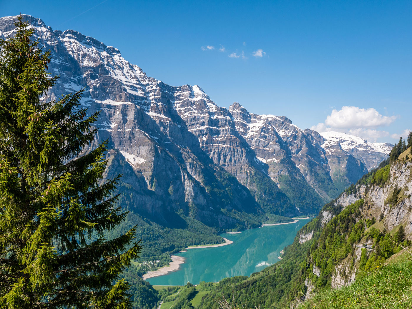 Klöntalersee vom Wiggis