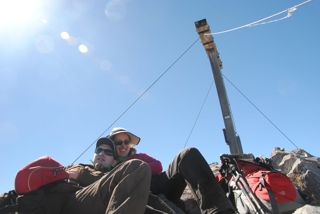 Gipfel Hohes Licht - total kaputt, aber glücklich