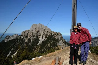 Koflerjoch Gipfel mit Säuling im Hintergrund