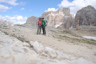 Mondlandschaft aus Fels und Stein - auf dem Weg zum Rifugio Lagazuoi