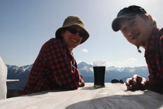 Stärkung auf der Dürrebergalm