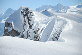 Verschneite Landschaft Melchsee Frutt