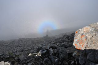 Eine Glorie umgibt mich auf dem Hochvogel
