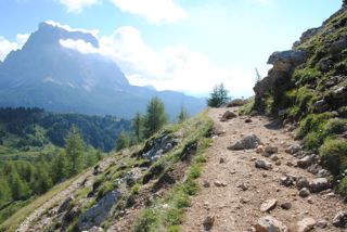 Forcella Coldai  Lago di Coldai