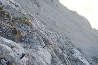 Kletterei zur Kreuzspitze