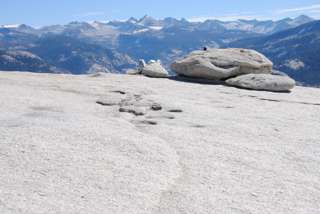 Blick zur Sierra Nevada vom Half Dome