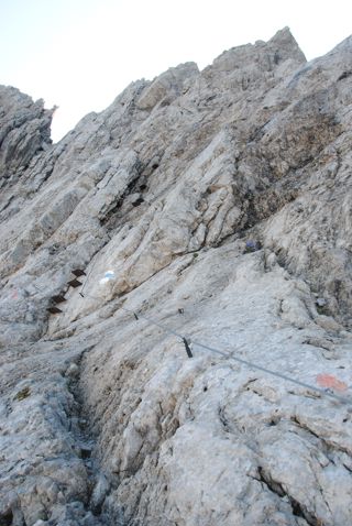 Kletterei zur Kreuzspitze