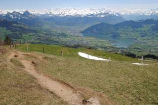 Panorama beim Abstieg vom Wildspitz