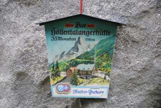 Wegweiser Höllentalangerhütte