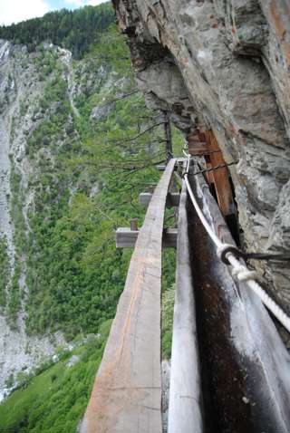 Kännel für Schwindelfreie im Baltschiedertal