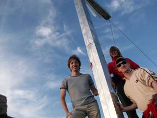 Da waren's nur noch drei - auf dem Gipfel des Kemptner Köpfle. Schwund ist überall...