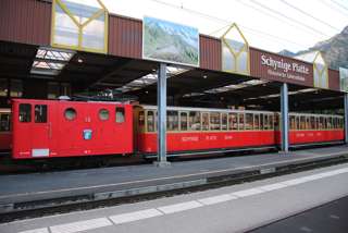 Mit der nostalgischen Bahn geht es auf die Schynige Platte. Danach wandern wir übers Faulhorn nach First
