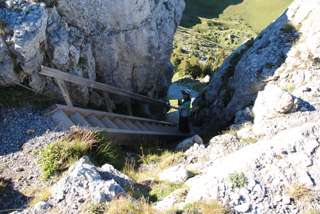 Auf steiler Treppe zum Oberberghorn Schynige Platte Faulhorn First