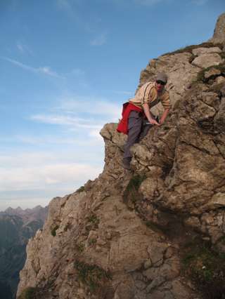 Kleine Kraxelei beim Kemptner Köpfle