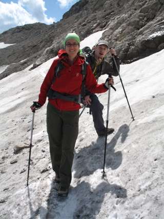 Auf dem Schwarzmilzferner am Heilbronner Weg