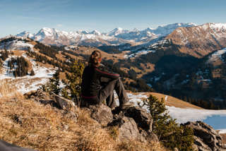 Ausblick vom Gipfel der Hornflue