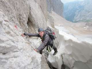 Randkluft an der Zugspitze