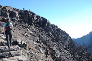 Treppen vor dem Gipfel des Pico Ruivo