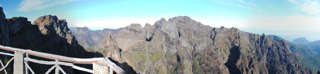 Panorama am Pico Arieiro - mit Blick auf den Weg Richtung Pico Ruivo