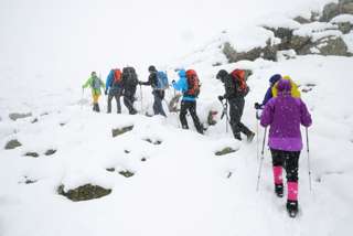 Ausbildungstour bei Neuschnee