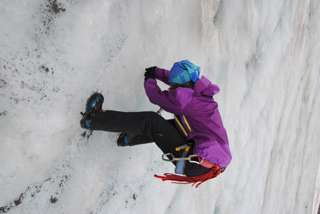Eindrehen einer Eisschraube