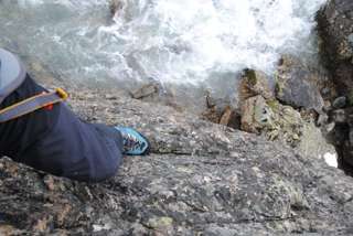 Klettersteig vor der Jamtal-Hütte