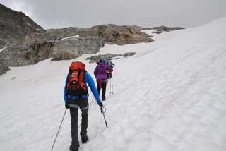 Seilschaft zum Gemsspitzen-Gipfel