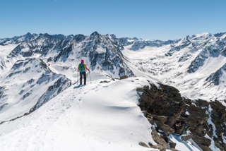 Abstieg vom Gleirschen Roßkogel