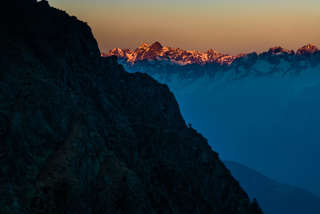 Alpenglühen am Bacino del Truzzo