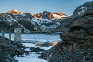 Sonnenaufgang am Bacino del Truzzo