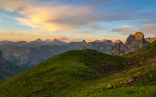 Sonnenuntergang Ruosalper Chulm