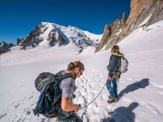 Auf dem Vallee Blanche