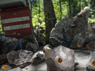 Maderanertal: Bergkristalle zu verkaufen