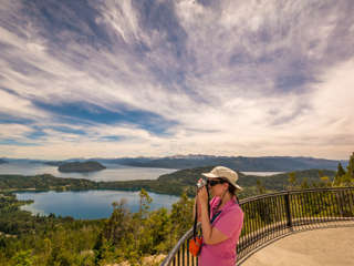 Fotografin auf dem Cerro Campanario