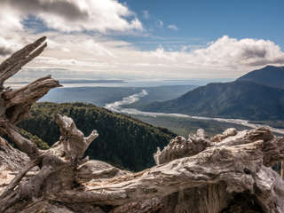 Aussicht vom Kraterrand des Volcan Chaitén