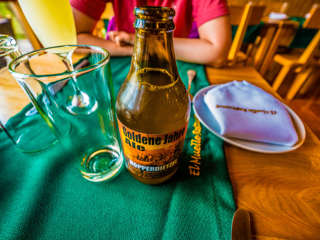 Bier mit deutschem Namen auf der Carretera Austral