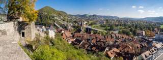 Baden Altstadt von der Ruine Stein aus