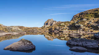 See am Flumserberg auf der 7-Gipfel-Wanderung