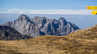 Blick zum Mürtschenstock vom Flumserberg