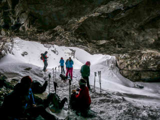 Bächli Winterbergfestival: Pause unter der Kärpfbrücke