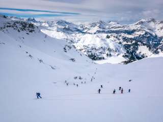 Skitourengeher zum Hohberg