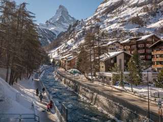 Zermatt mit Blick aufs Matterhorn