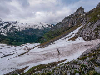 Schneefelder zwischen Glärnischhütte und Glärnischfirn