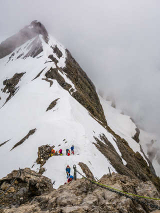 Schwandergrat mit Vrenelisgärtli im Hintergrund