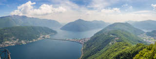 Aussicht auf den Luganersee auf dem San Salvatore
