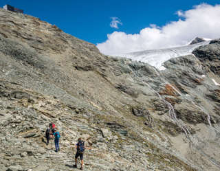 Aufstrieg zur Cabane de Tracuit