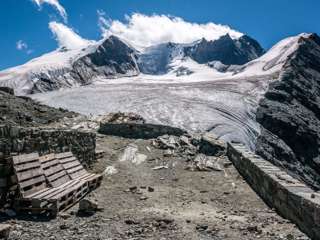 Bishorn von der Cabane de Tracuit