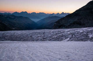 Morgenstimmung auf Turtmanngletscher