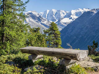 Aussicht auf Piz Palü