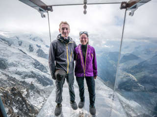 Step into the void Aiguille du Midi